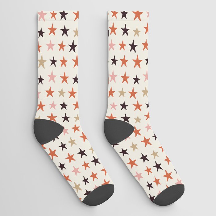 Star Pattern Color Socks