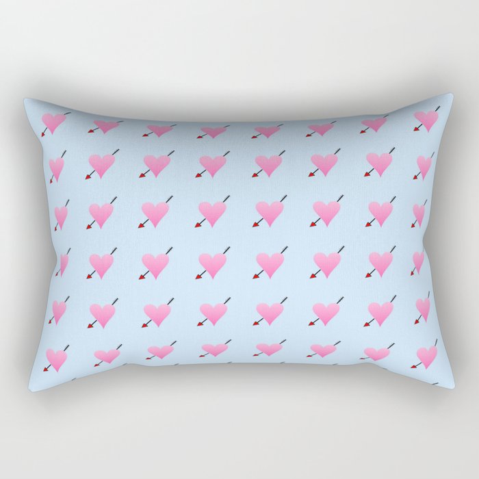 Heart 8- Heart pierced by an arrow 2 Rectangular Pillow