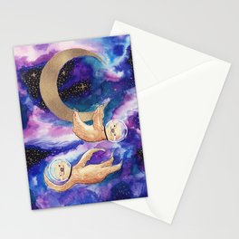 Sloths in Space Stationery Cards