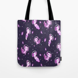 Space Axolotl Pattern - Axolotl  Tote Bag