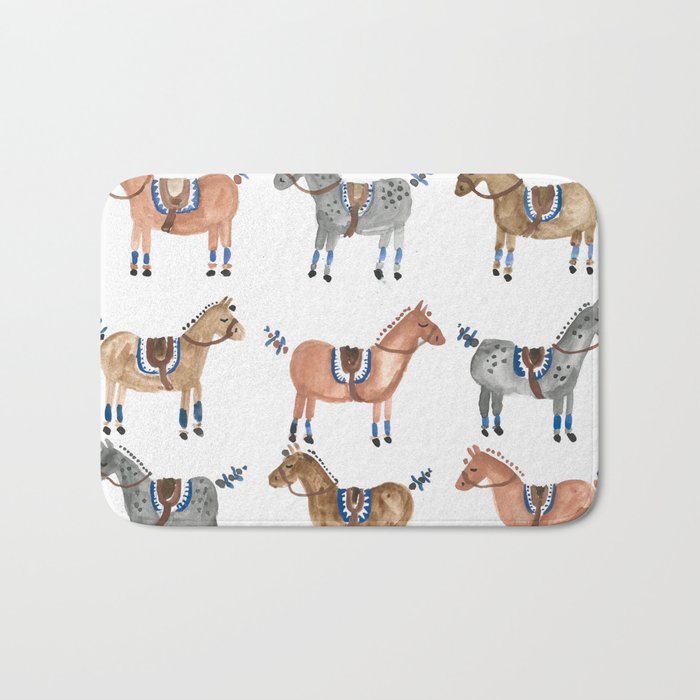 Polo Pony Parade Bath Mat