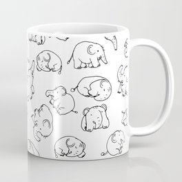 Baby elephants doodle Coffee Mug