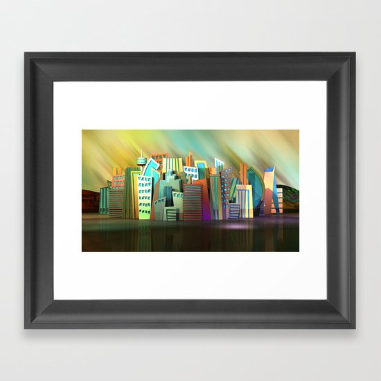 City of Color Framed Art Print