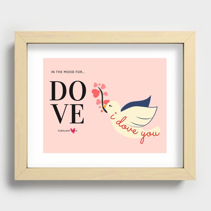 Happy Valentine's Day! Recessed Framed Print