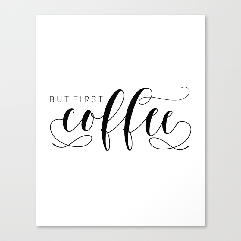 But First Coffee Printable Art Coffee Sign Kitchen Decor Bar Decor
