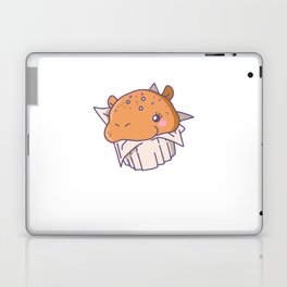 Funny Hippo Cupcake Cute Kawaii Aesthetic Laptop Skin