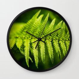 Green leaf Wall Clock