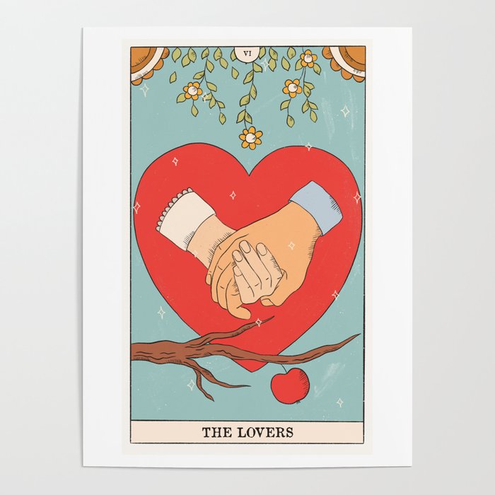 The Lovers - Tarot Cards - MAJOR ARCANA Poster