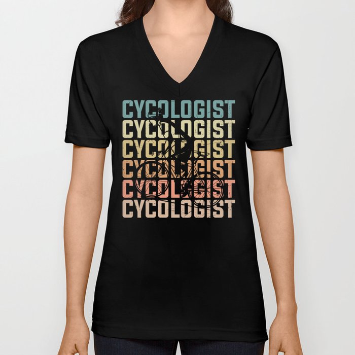 Cycologist definition funny cyclist quote V Neck T Shirt