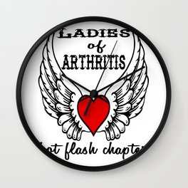 Ladies Of Arthritis. Hot Flash Chapter. Menopause Wall Clock