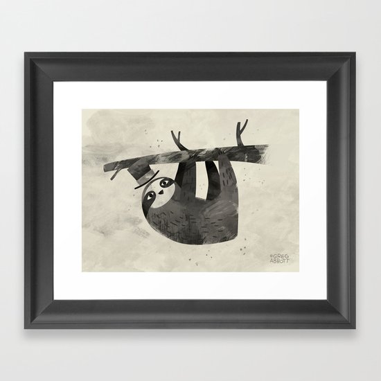 Mr. Sloth Framed Art Print