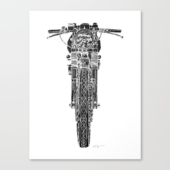 Vintage Italian 860 GTS Motorcycle Canvas Print