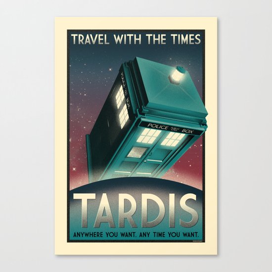 NOW BOARDING: TARDIS Canvas Print