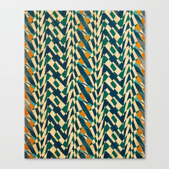 Braiding Colors Canvas Print