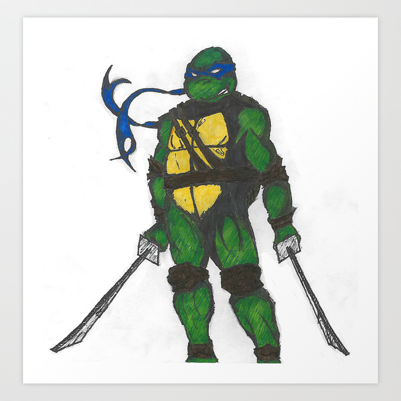 Ninja Turtles Leo Art Print By Minusblindfold Society6