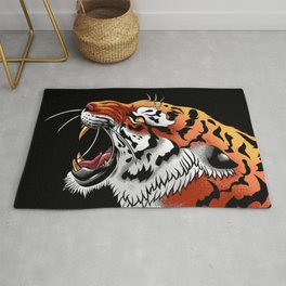 Tiger Rug | Tiger, Digital, Muenchen, Germany, Retro, Painting, Nature, Zoo, Aapshop, German 