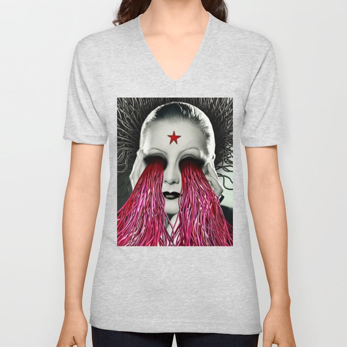 Visions Of The Extraterrestrial V Neck T Shirt