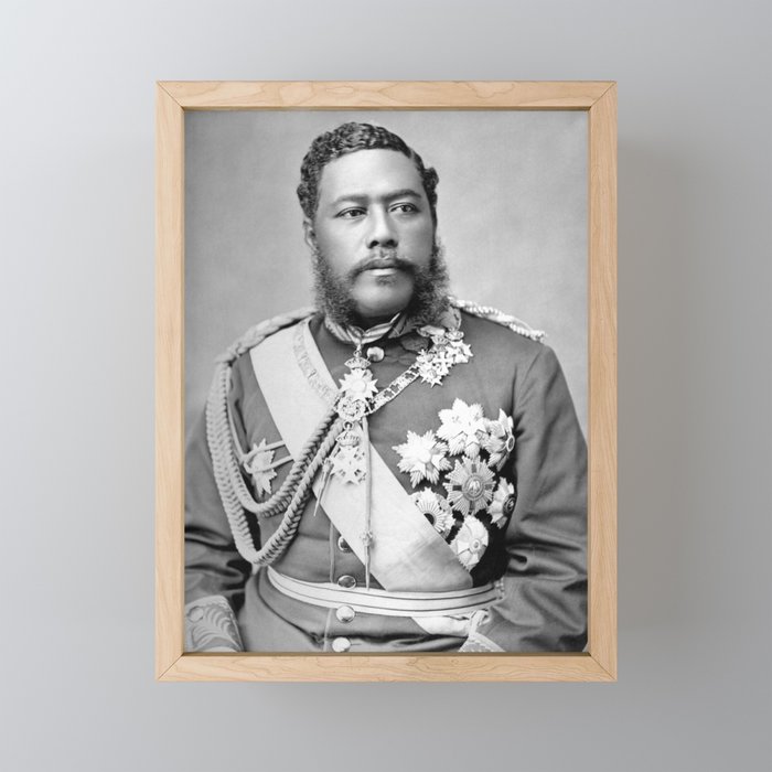 King David Kalakaua Portrait - Circa 1882 Framed Mini Art Print