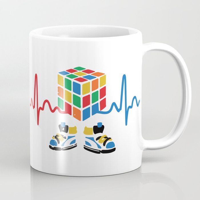 Heartbeat rubik cube / cube lover / cube game Coffee Mug