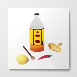 a Potion to Cure a Hangover Metal Print | Acv, Magic, Applecidervinegar, Hangover, Magazine, Potion, Illustration, Cure, Collage, Cutandglue 