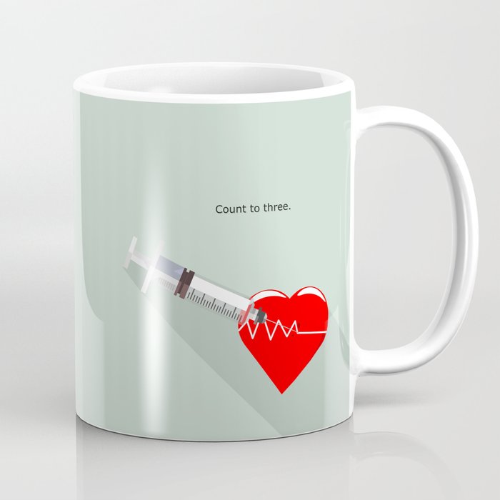 Shot to the heart - Pulp fiction Overdose Needle Scene needle for injection  Coffee Mug