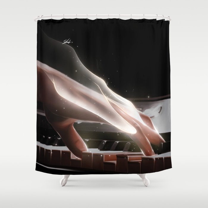 The piano love. Shower Curtain