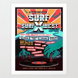 Surf X SurfWest IV 2023  Art Print