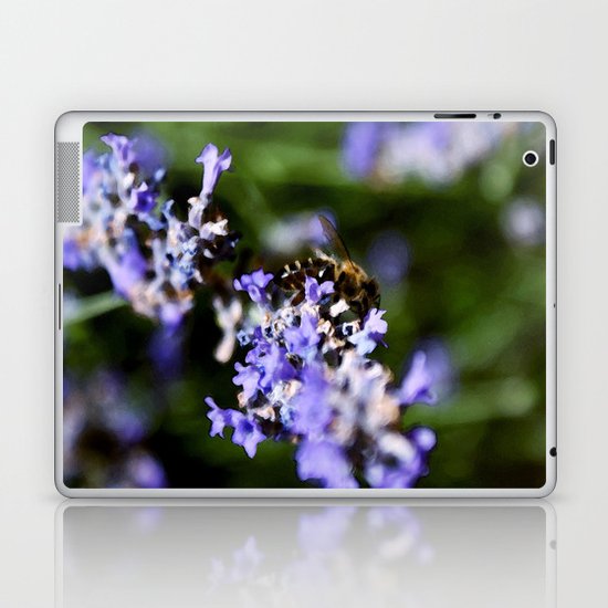 Bee on lavander Laptop & iPad Skin