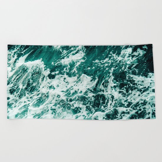 Wild sea II Beach Towel