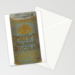 Vintage Tin Can Fry Cocoa Baking Chocolate Pure Breakfast Stationery Card