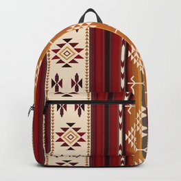 Amber Fire Native American Tribal Pattern Backpack