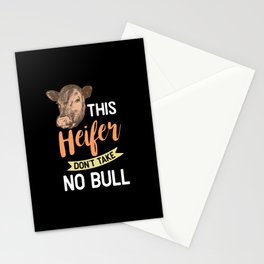 This Heifer Don't Take No Bull Stationery Card