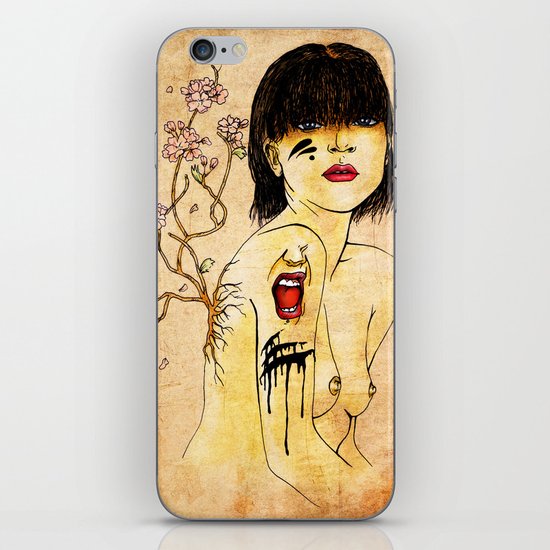 Portrait - asian woman iPhone & iPod Skin
