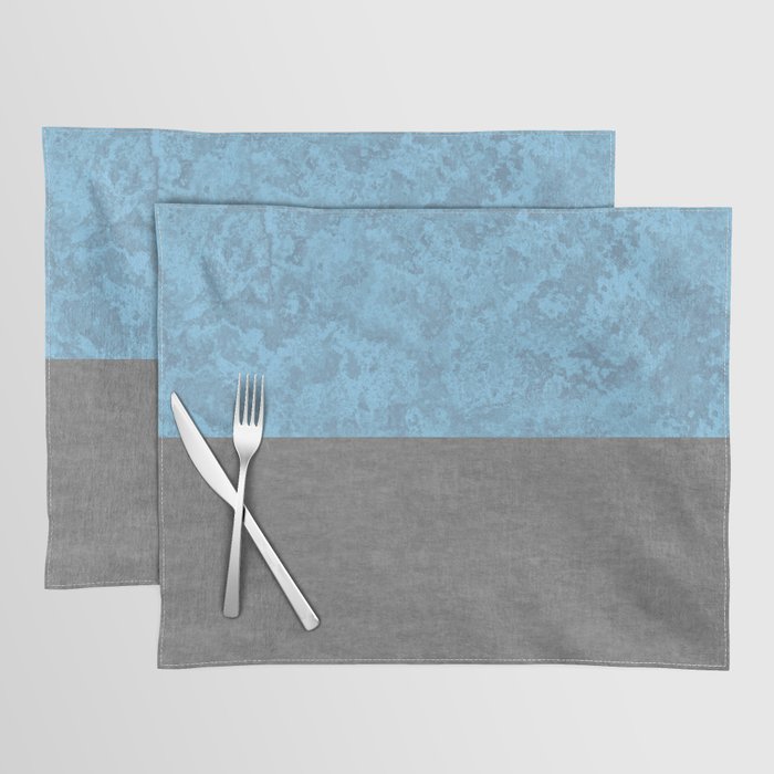 Blue Concrete and Marble Placemat