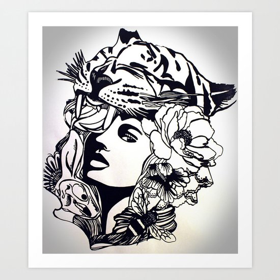 Strong Girl Art Print
