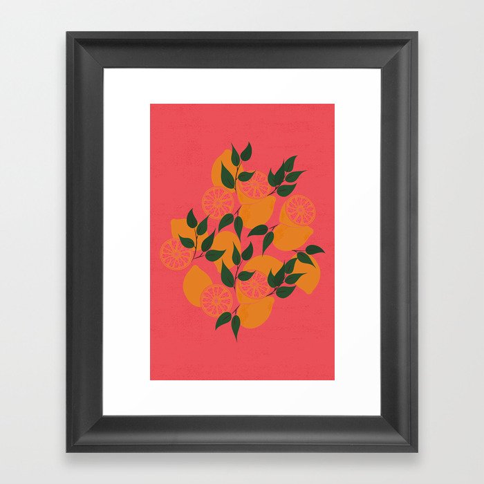 Pink Lemonade Framed Art Print