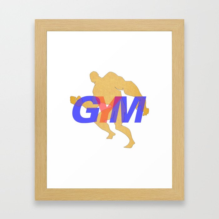GYM Man 6 Framed Art Print