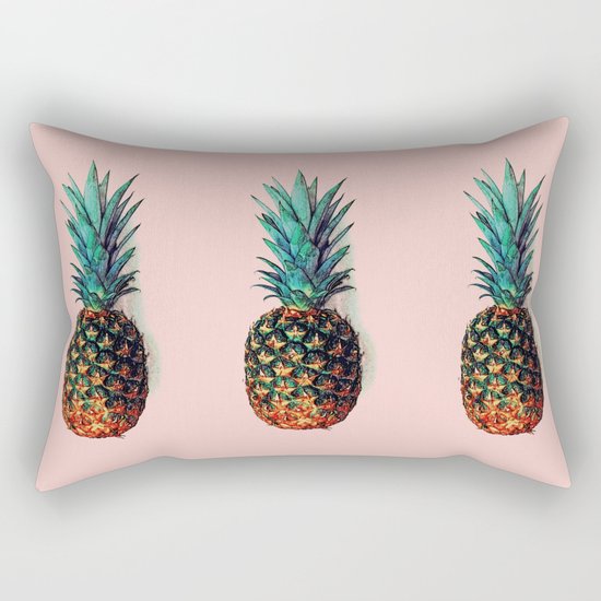 Three Pineapples Rectangular Pillow