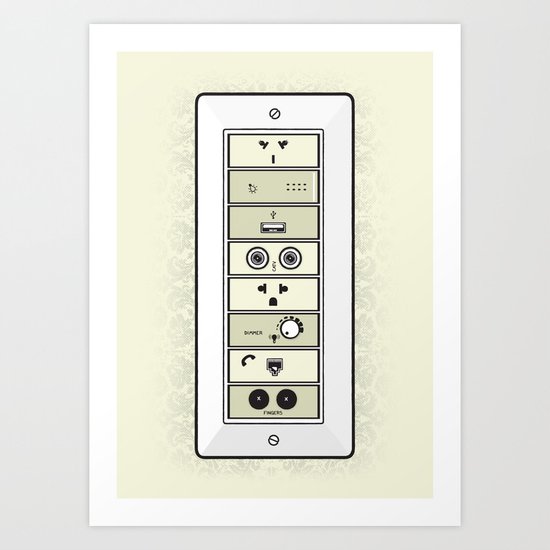 Mysterious Plugs Art Print