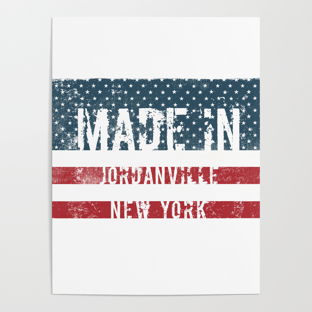 Made in Jordanville, New York Poster by tintodesigns