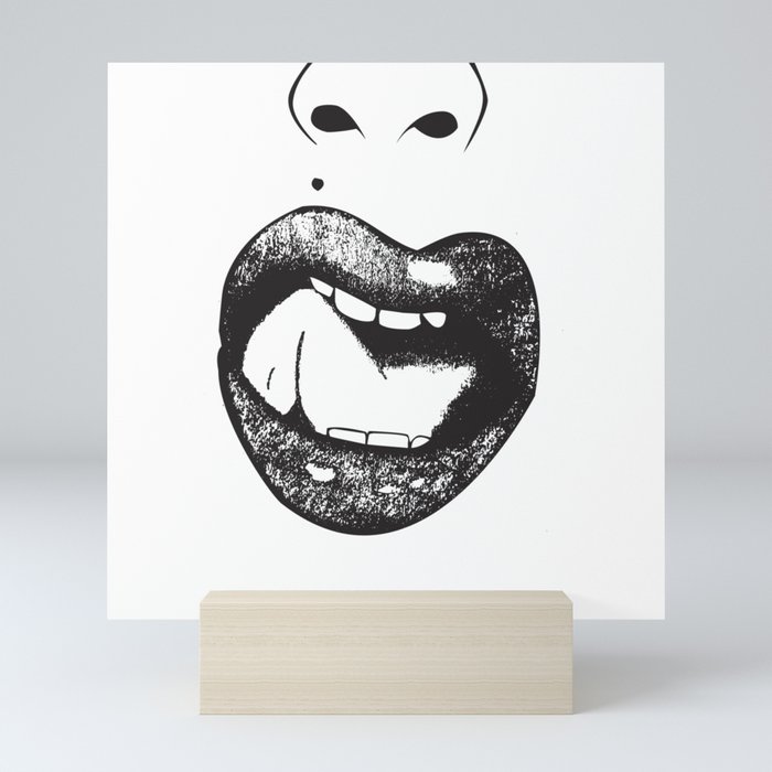 Sexy Mouth Mini Art Print