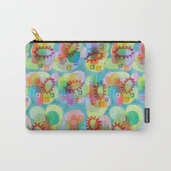 Lovely Pattern with Red Rings Carry-All Pouch