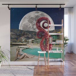 Octopus in the pool Wall Mural