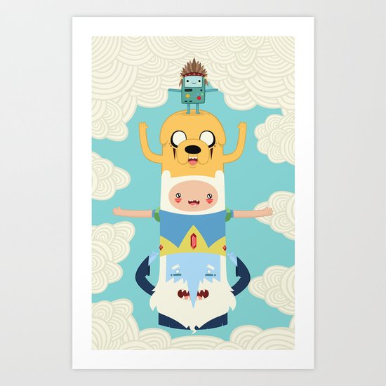 Adventure Totem Art Print