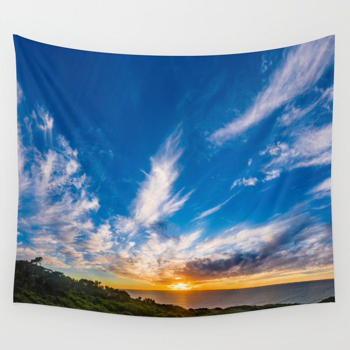 Voluminous Clouds Wall Tapestry