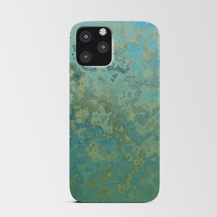Old Green Blue Vintage Collection iPhone Card Case