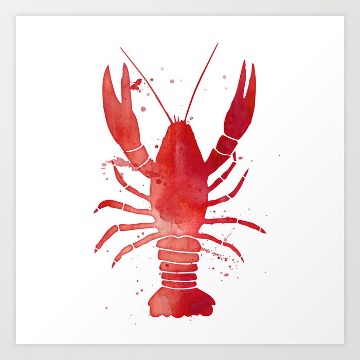 Red Lobster Art Print