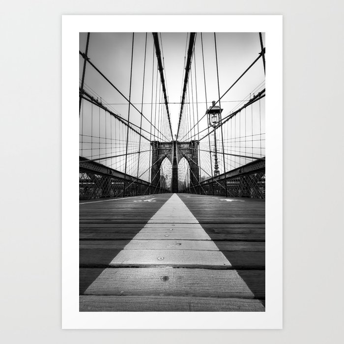 Brooklyn Bridge Perspective Art Print