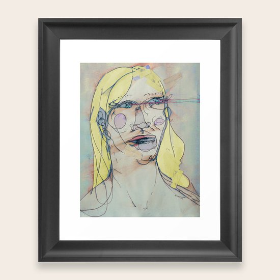She Framed Art Print