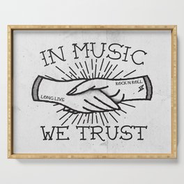 In Music We Trust Serving Tray